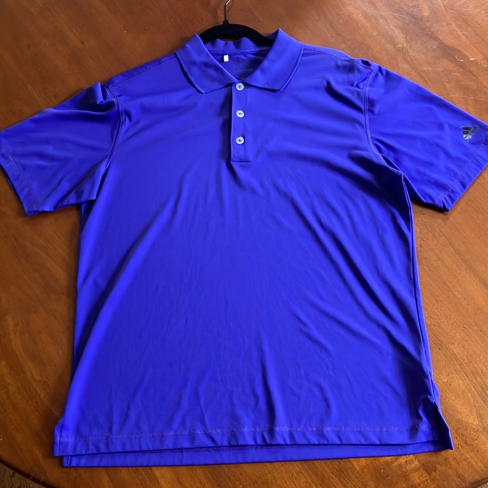Blue-Purple Adidas Pure Motion Men’s Golf Shirt